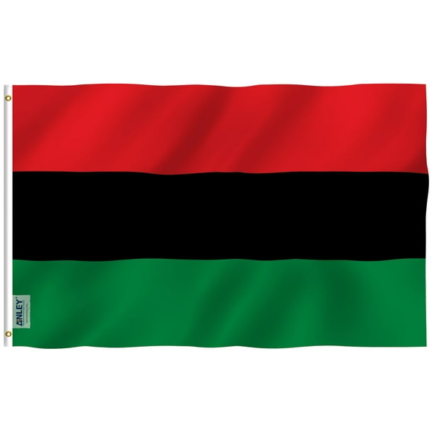 3x5 Afro American USA Flag African American Black Lives Matter Banner Red Green